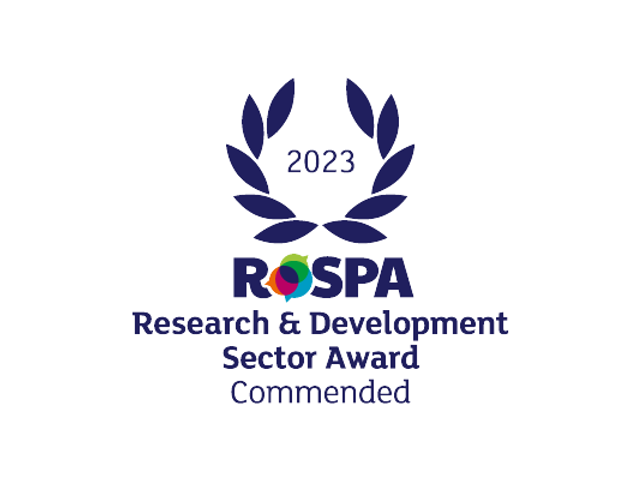 ROSPA research and developement commended logo